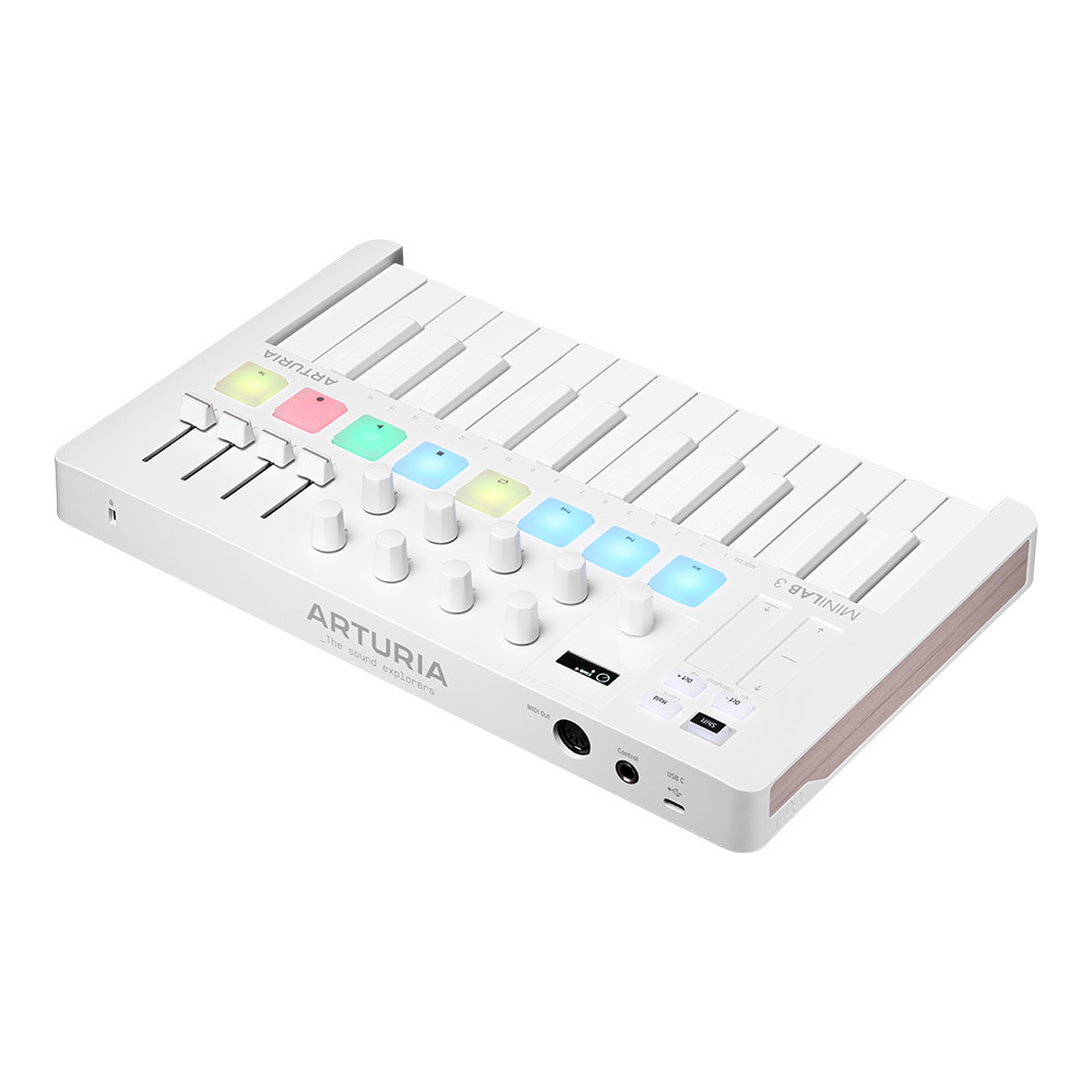 _MiniLab 3 Alpine White （入手困難 + ほぼ新品） Arturia MiniLab 3 Alpine White（新品/送料無料）【楽器検索デジマート】