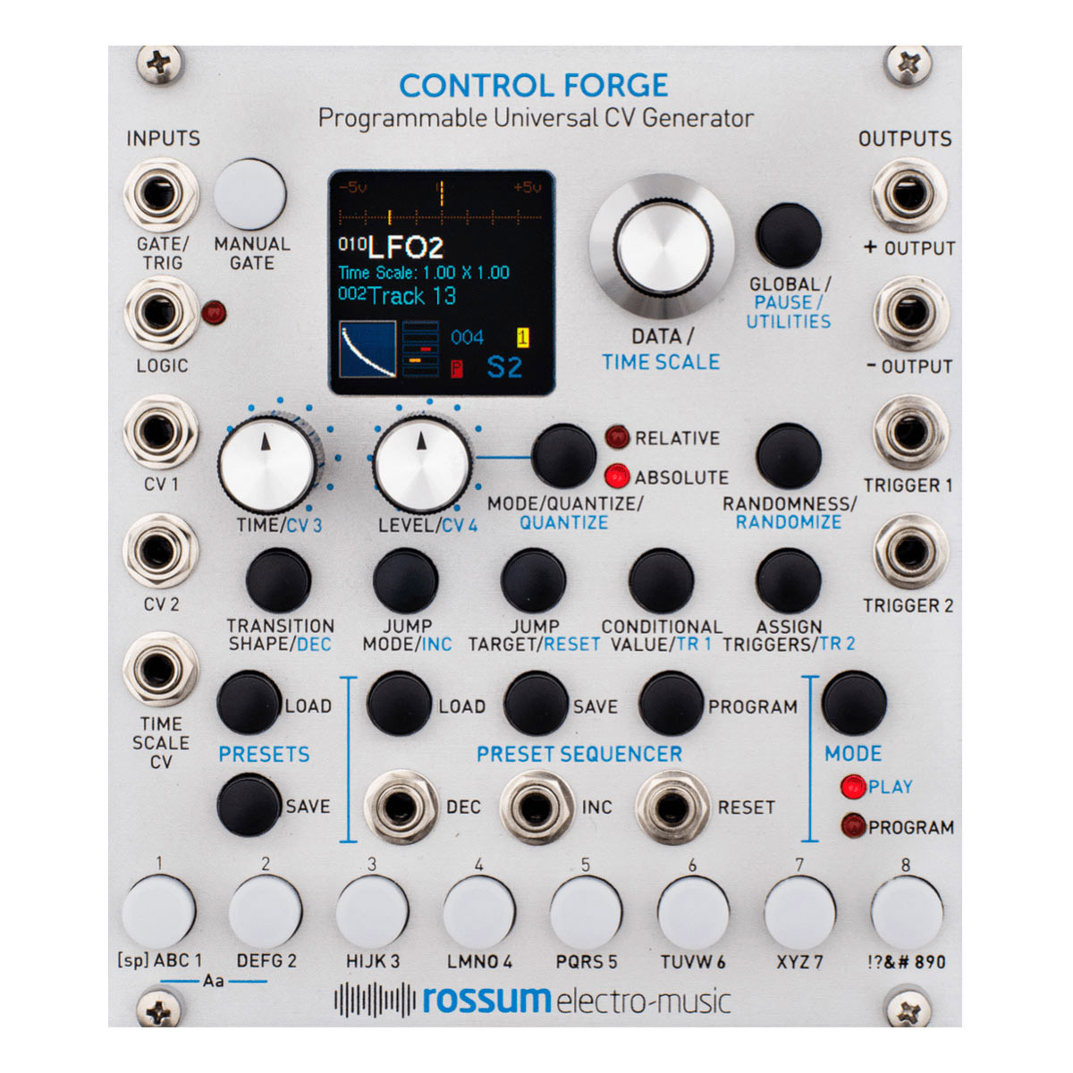 Rossum Electro Music Control Forge ユーロラック・モジュラー 