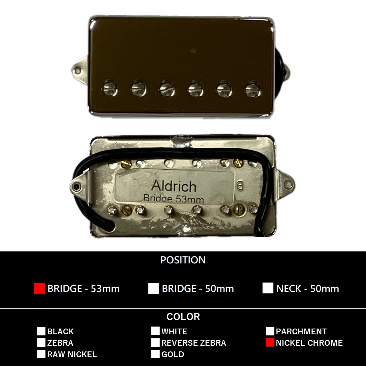 Suhr Aldrich Bridge 53mm (Nickel)