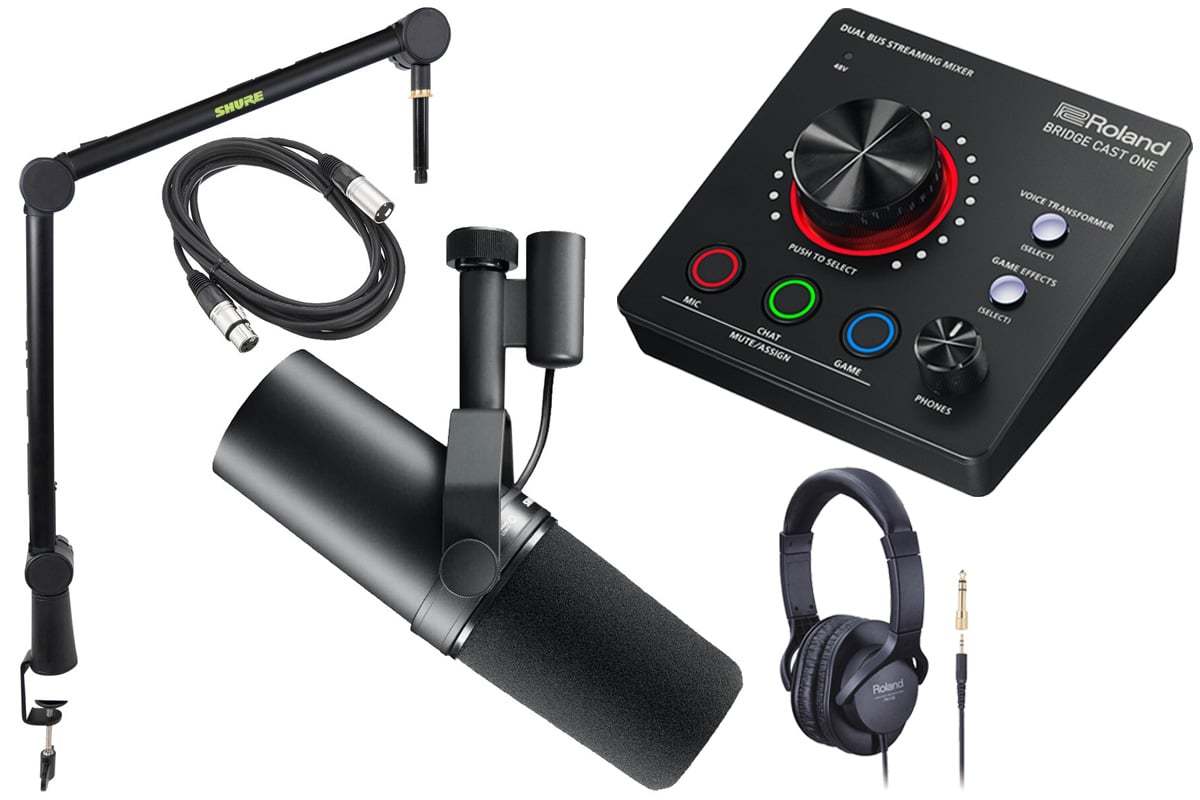 Roland BRC-ONE (BRIDGE CAST ONE) Gaming Mixer [SM7B ＆ SH