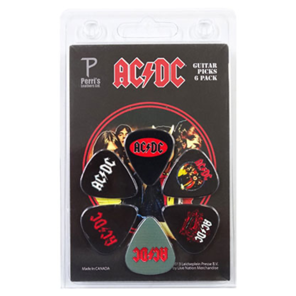 Perri's ペリーズ LP-ACDC1 ACDC 6PICKS Guitar Pick ギターピックセット