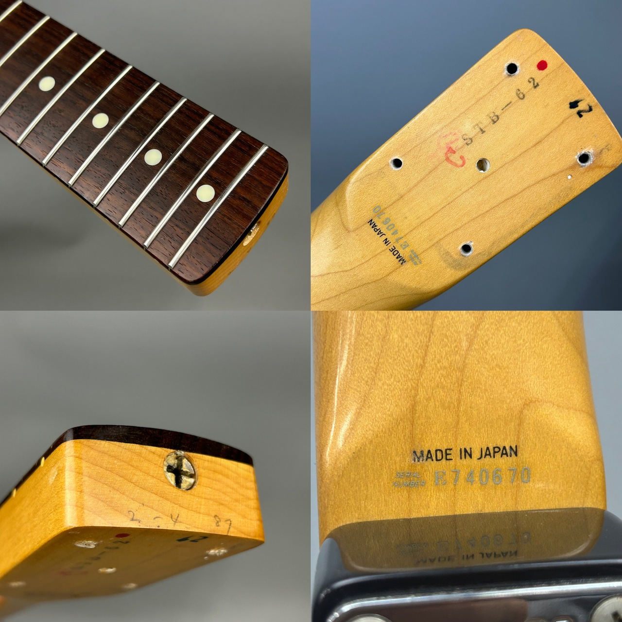 Fender Japan ST62-85 3TS 1987年製 Eシリアル（ビンテージ/送料無料