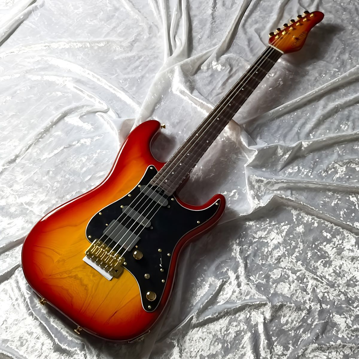 SCHECTER L-GS-1-VTR-AS-EMG/R Cherry Sunburst EMGピックアップ搭載 【80sスタイルのオーダー品 】（新品/送料無料）【楽器検索デジマート】