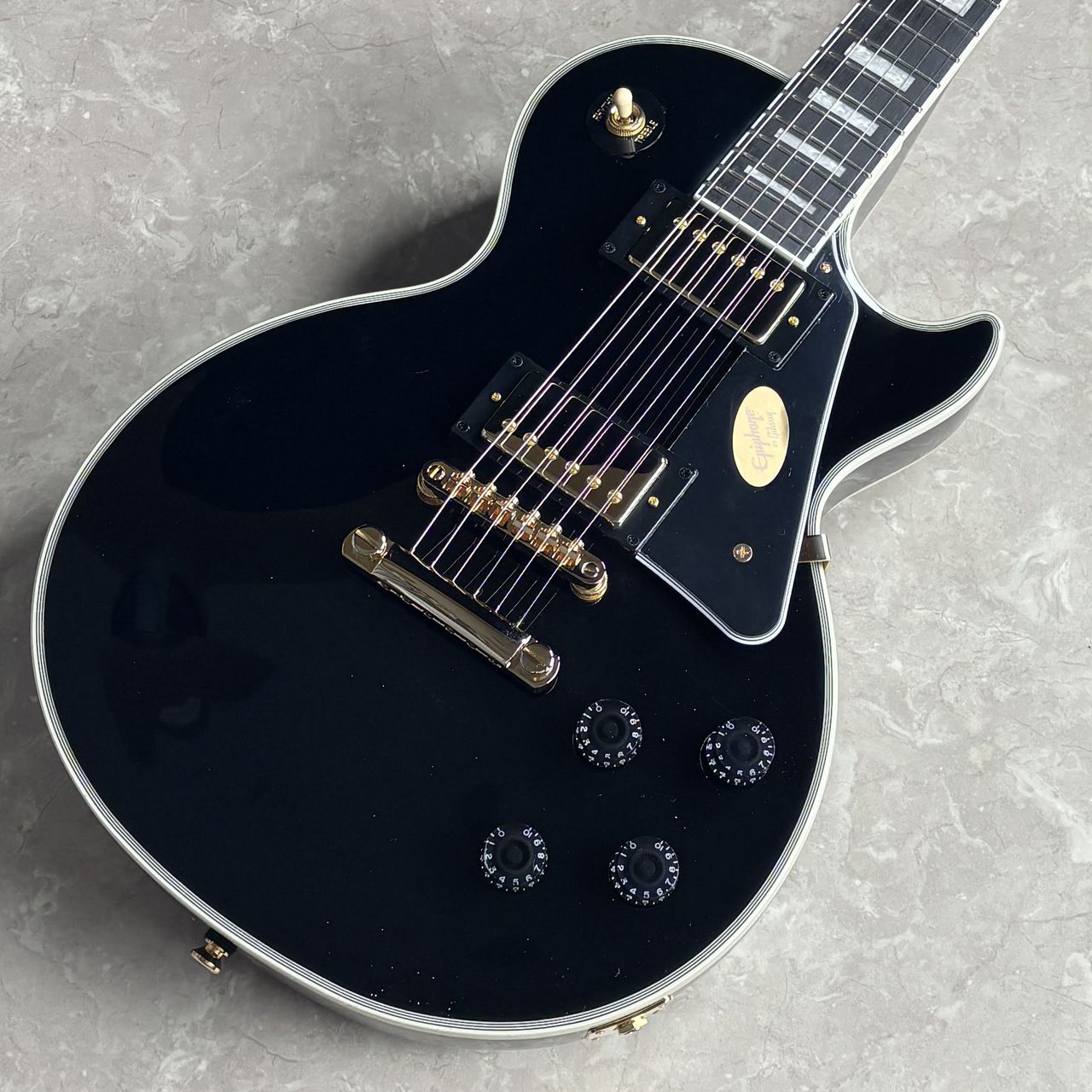 Epiphone Les Paul Custom Ebony【現物画像/3.9kg】エレキギター レス