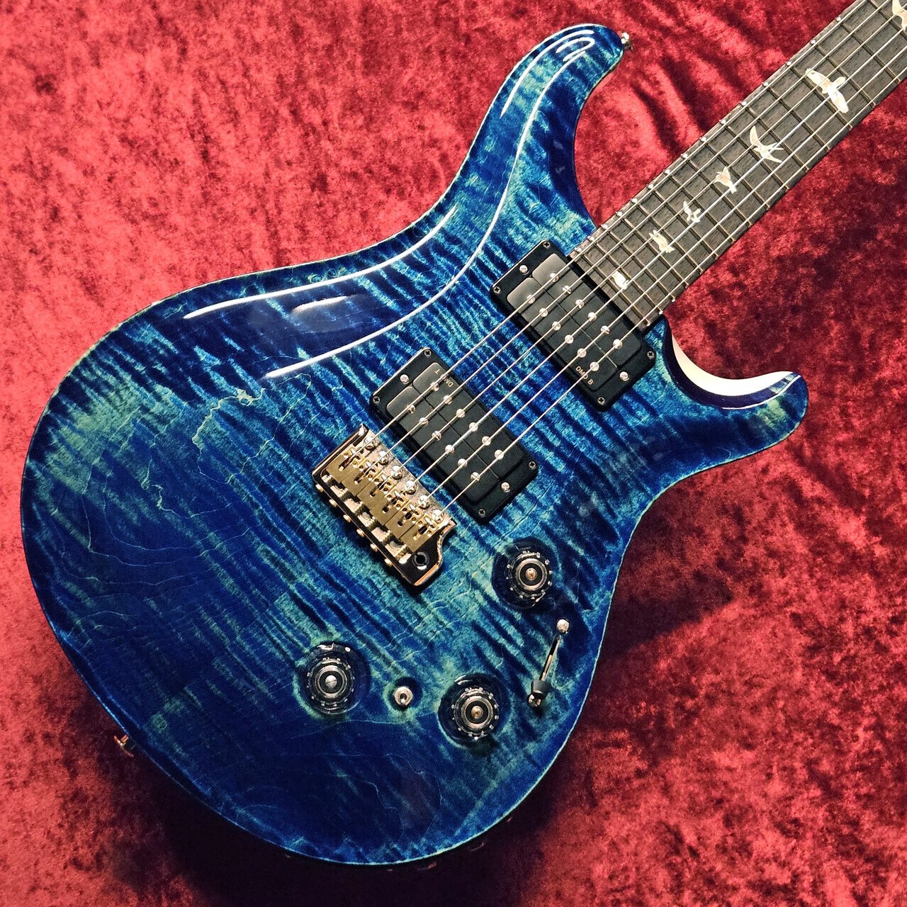 【極美品】PRS custom24 2023年製 ステンレスフレット Paul Reed Smith(PRS) Custom 24 Piezo -River Blue Pearl- ≒3.530Kg