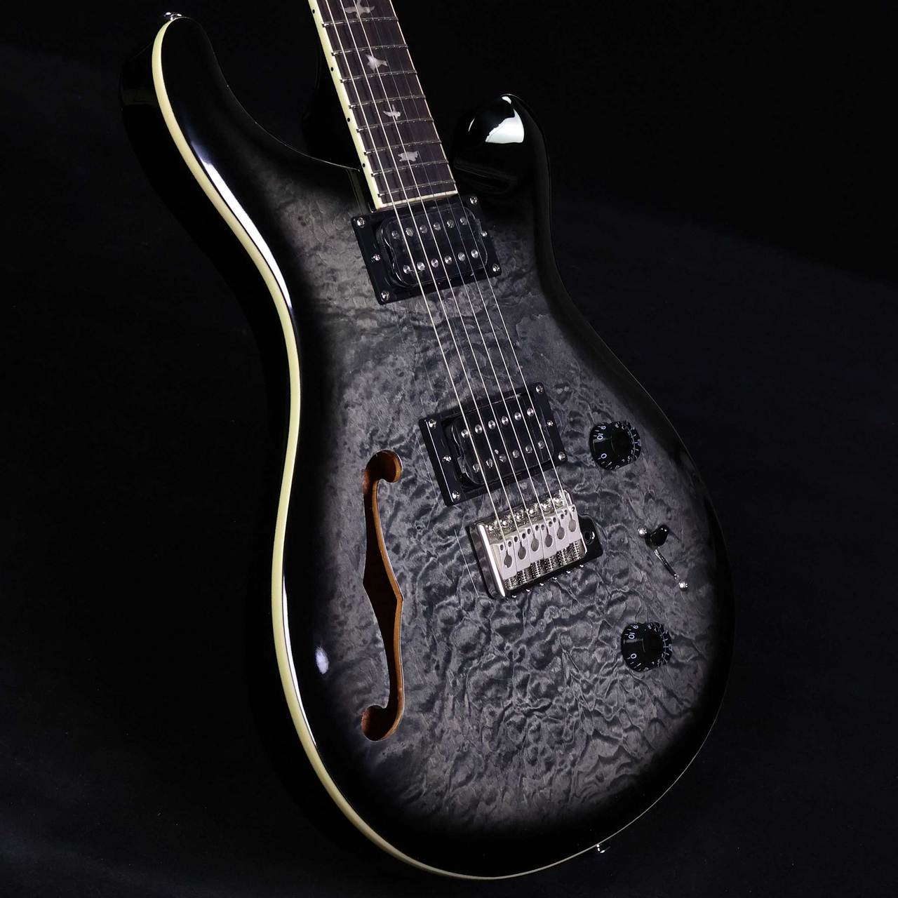 Paul Reed Smith(PRS) SE Custom22 Semi Hollow Quilt Charcoal Burst