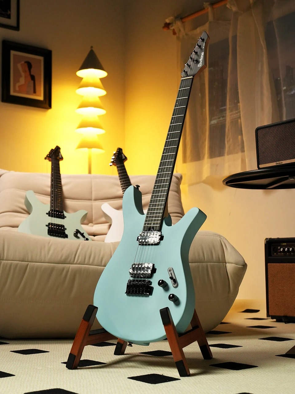 Divitone MF studio スマートギター　アイスブルー DIVITONE Divitone MF Studio スマートエレキギター(色:Bay Area