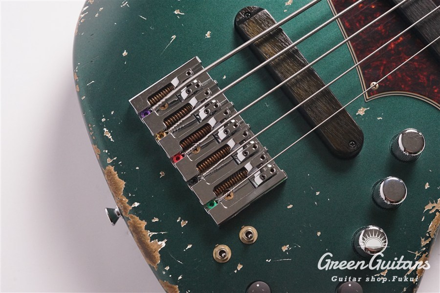 Xotic XJ-1T 5st - Dark Sherwood Green / Heavy Aged / Alder / R