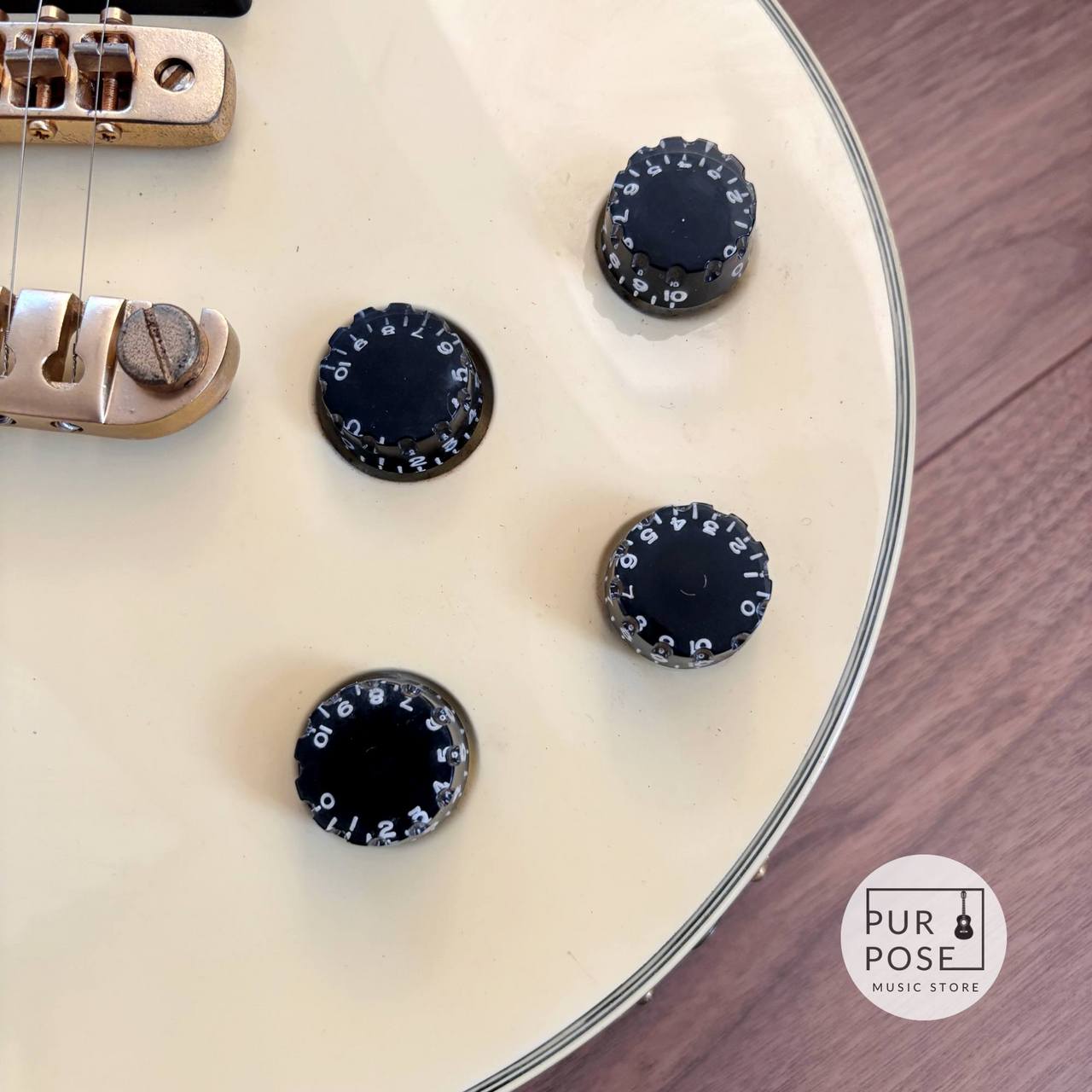 Aria Pro II PE Deluxe Ivory 1980年代（ビンテージ/送料無料）【楽器