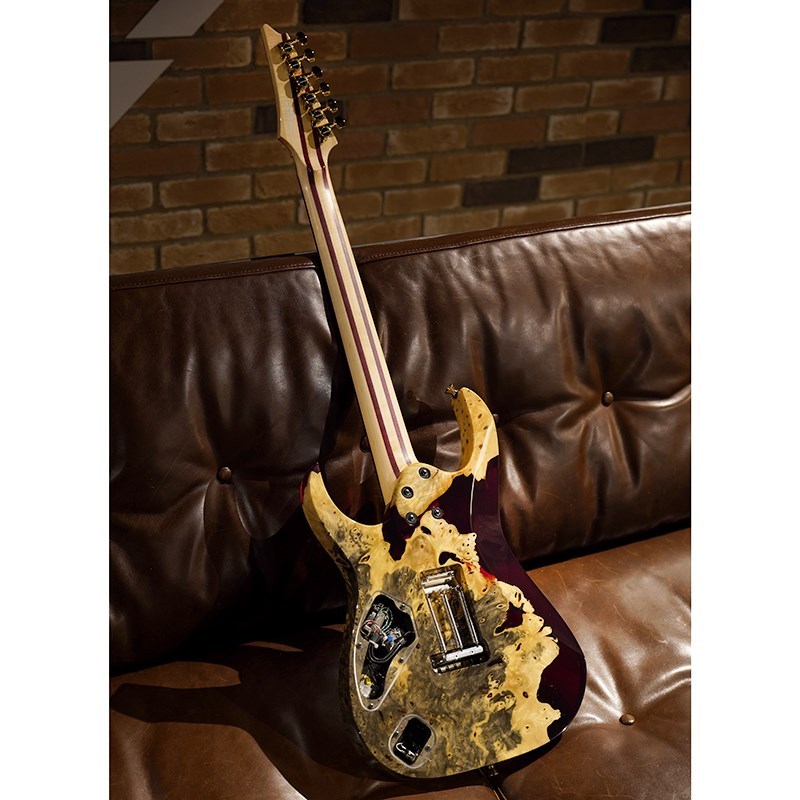 Ibanez Ikebe 50th Anniversary j-custom IKRG50TH Buckeye Burl (Red