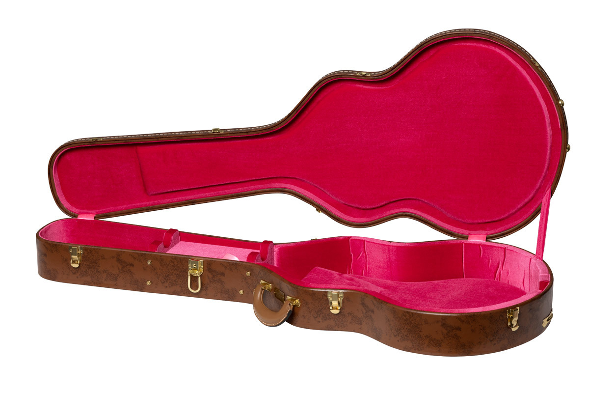 Gibson ASLFTCASE-5L-335 Lifton Historic Brown/Pink Hardshell Case