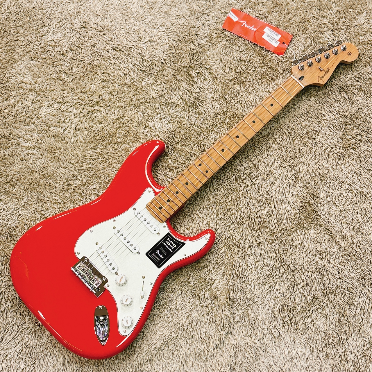 Fender Limited Edition Player Stratocaster Fiesta Red with Roasted ...