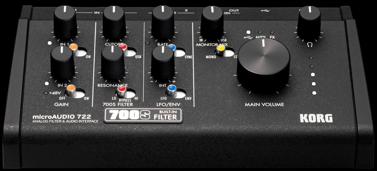 KORG microAUDIO 722 / ANALOGUE FILTER & AUDIO INTERFACE 【アナログ