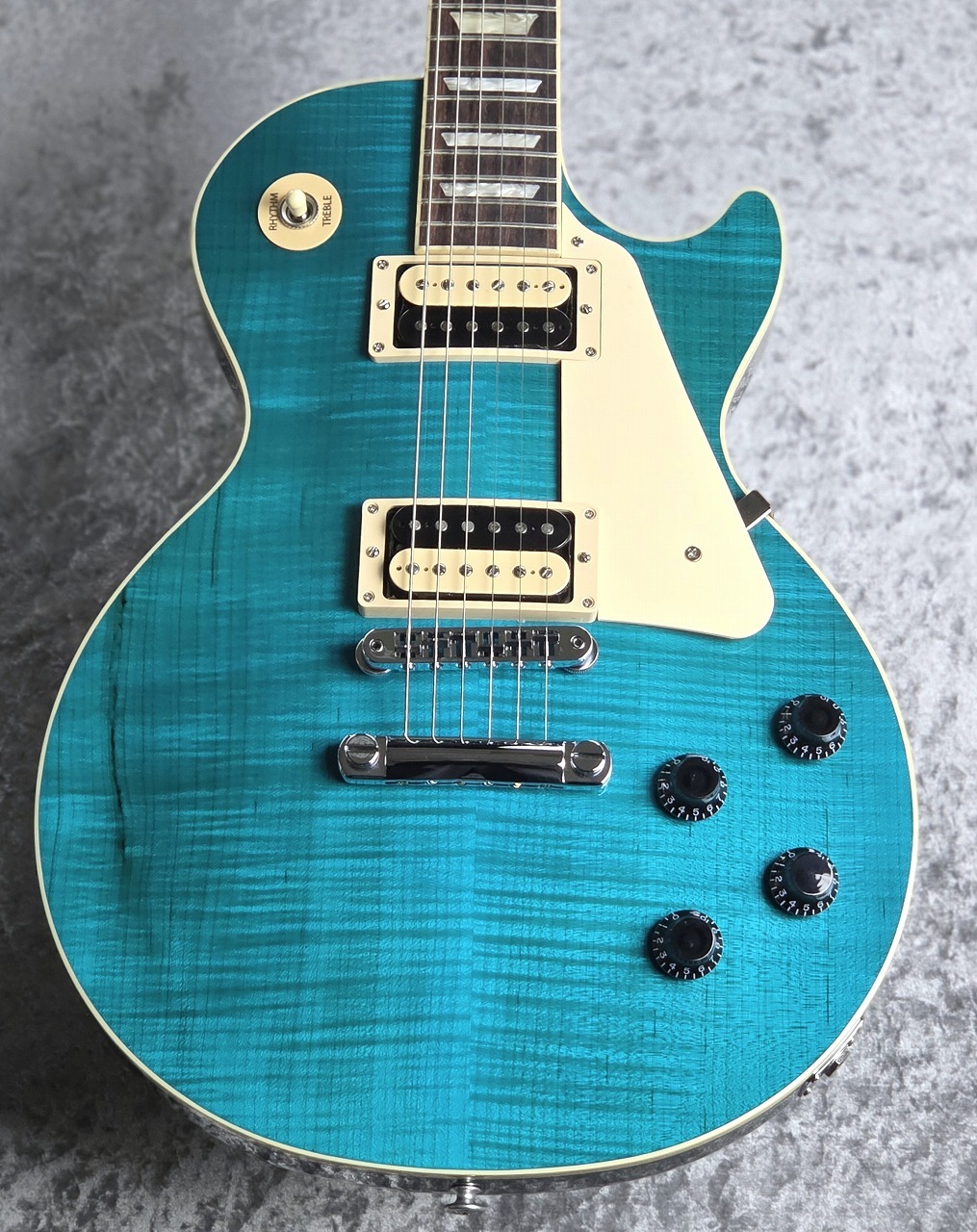 激レア★Gibson Les Paul Standard 90年製（緑色／紺色） Gibson Les Paul Traditional Pro V / Translucent Teal #218540110