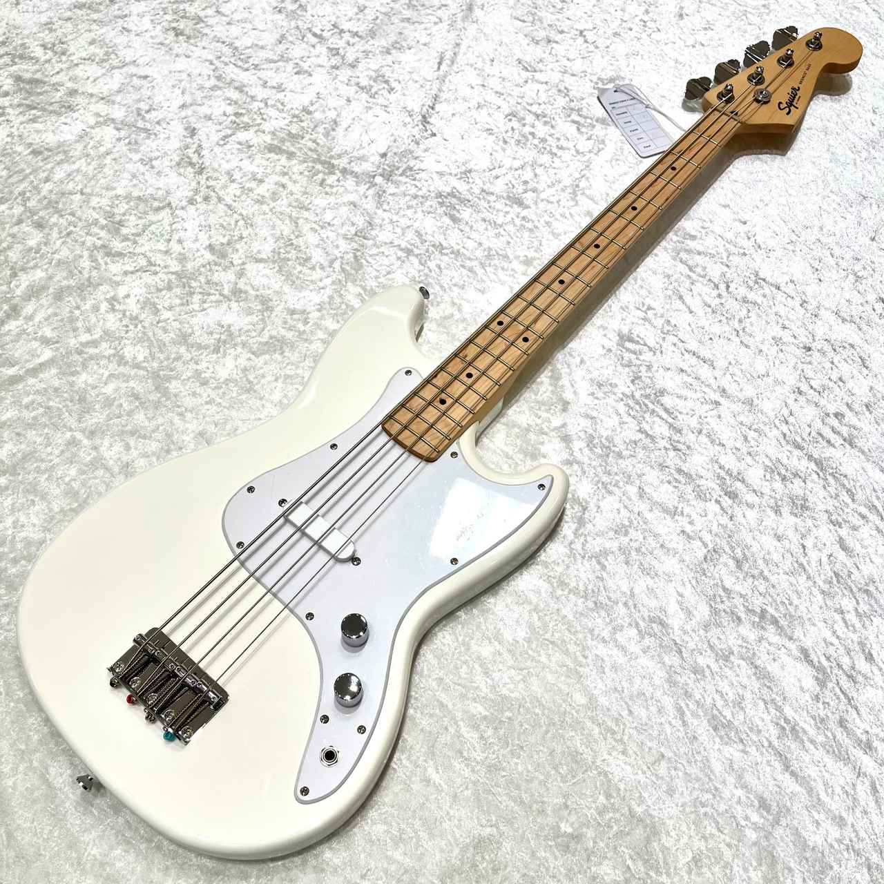 ベース Squier BRONCO BASS EBmod Squier Sonic Bronco Bass - Arctic White – Reid Music Limited