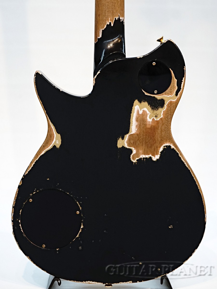 FANO Alt de facto RB6 B5 -Bull Black over Gold Top Heavy Distress
