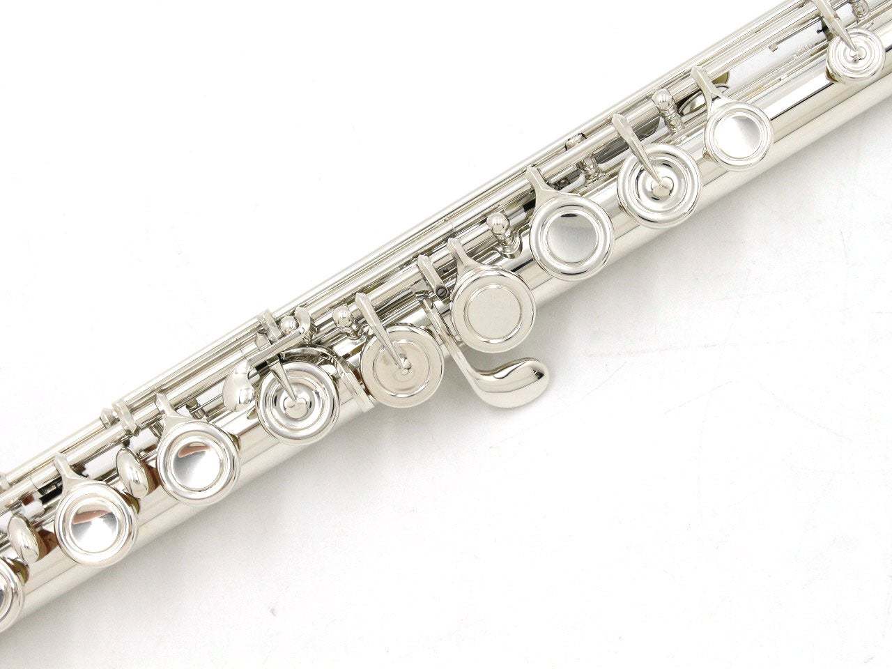 MIYAZAWA フルート リッププレート銀製 ケース、バッグ付き MIYAZAWA フルート BR102E リッププレート・ライザー・接続管銀製