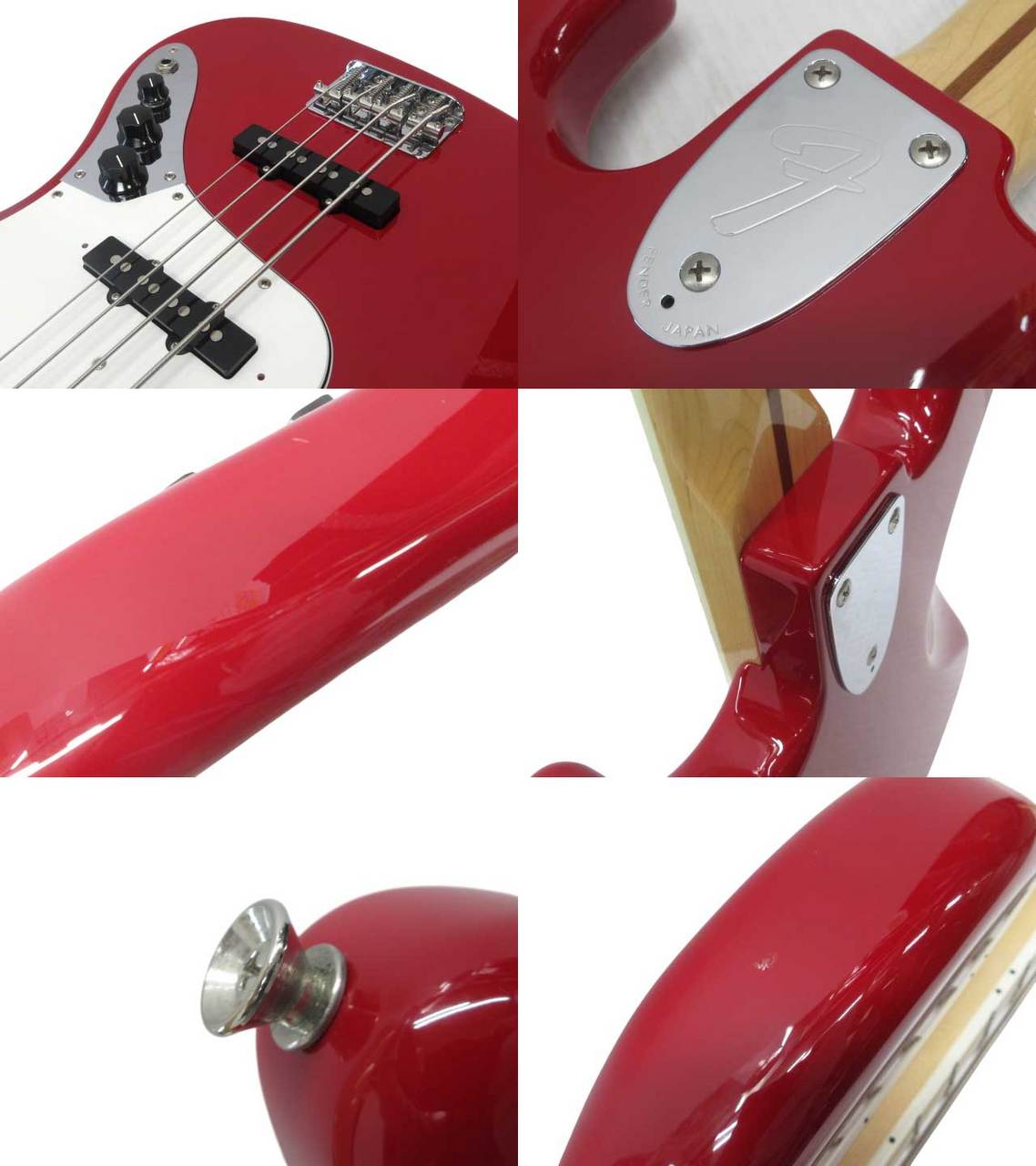 レッド エレキベース Fender Made in Japan Traditional 70s Jazz Bass Candy Apple Red