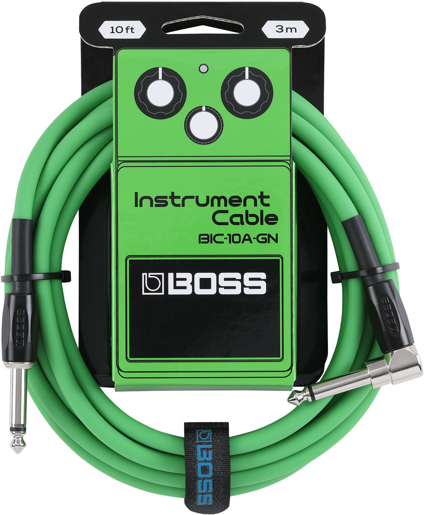 BOSS BIC-10A-GN Instrument Cable GREEN【シールド】【3m】【S/L