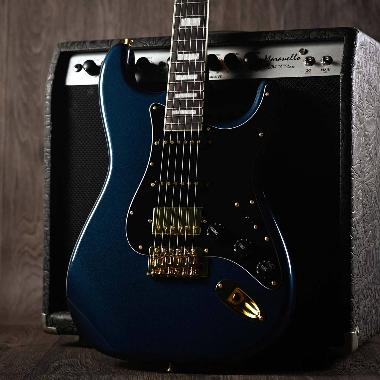 Bacchus BST-2-RSM/R-LX DLPB エレキギター初心者14点セット 【VOX