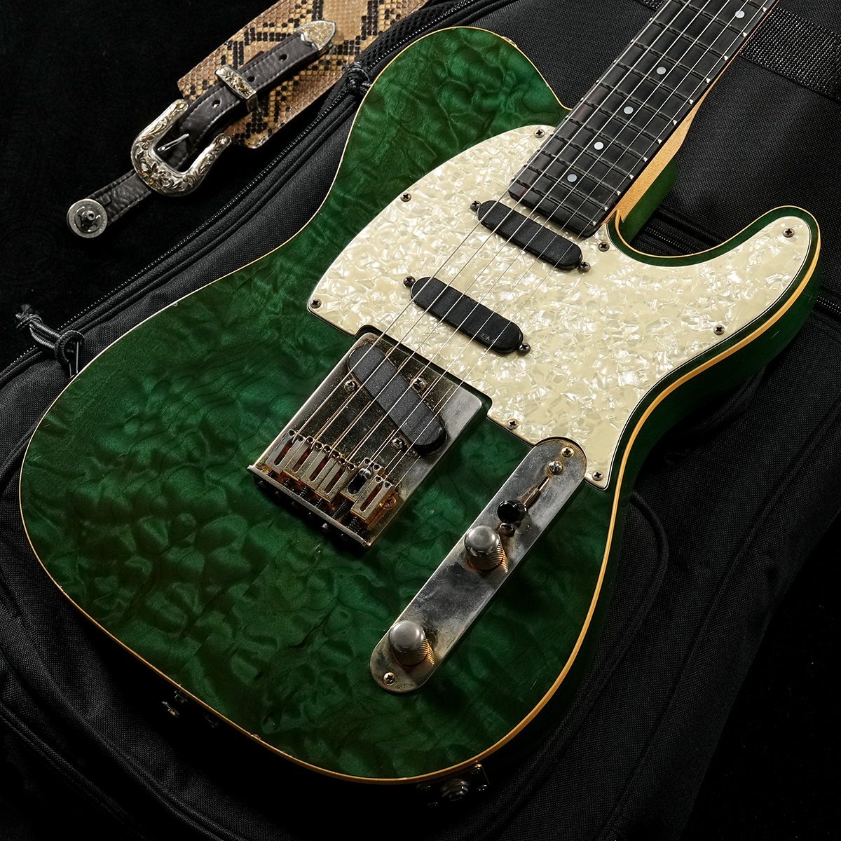 グリーンラップペイントブラックバーストエレキギター　1点物ノーブランド 中古】 エレキギター 左用 TOM ANDERSON The Classic Lefty Bora