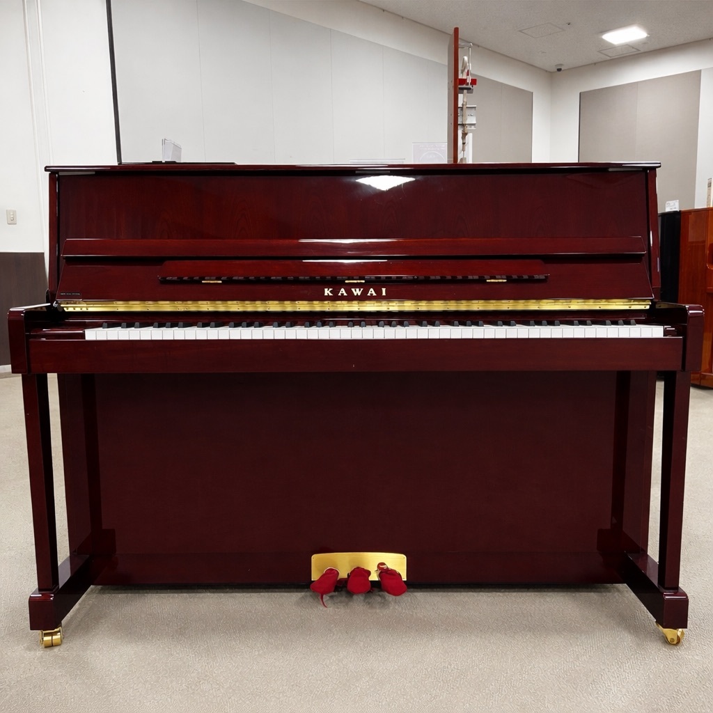 KAWAI K-114SN マホガニー艶出し塗装仕上げ アップライトピアノ 88鍵盤