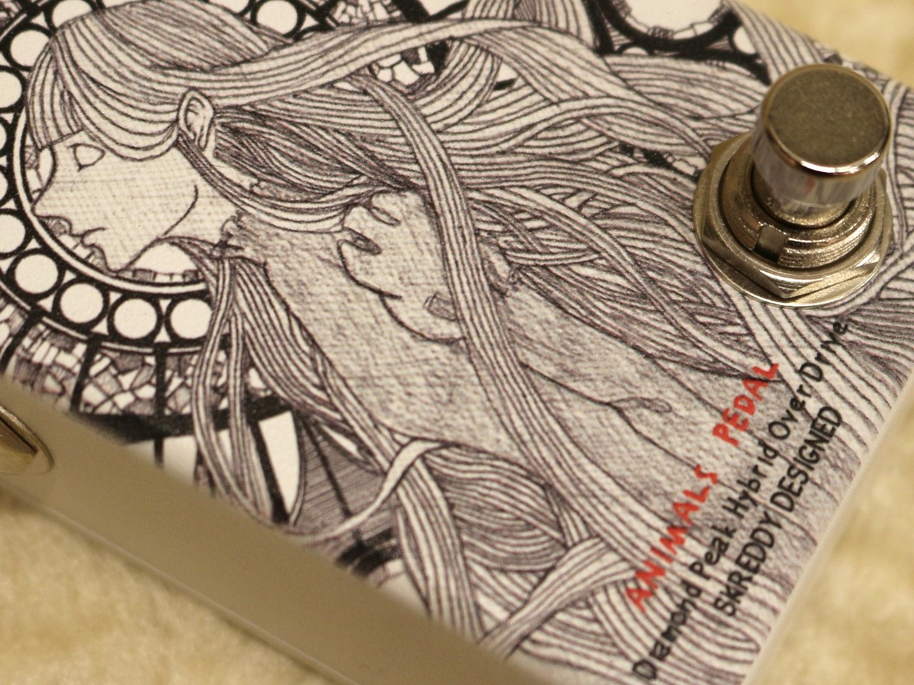 Animals Pedal Custom Illustrated 041 Diamond Peak Hybrid Over