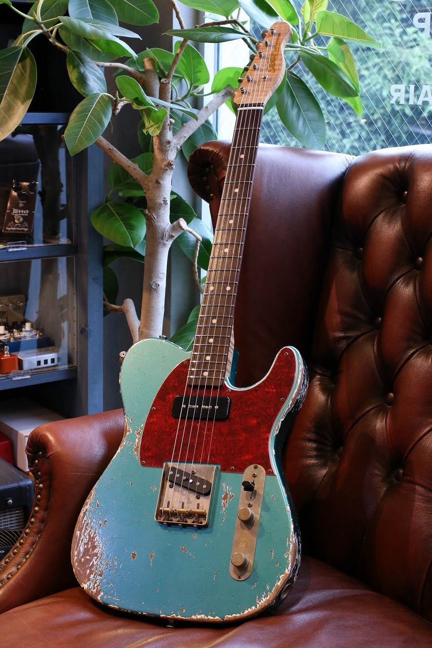 Xotic XTC-Custom Ocean Turquoise Metallic Heavy Aged 