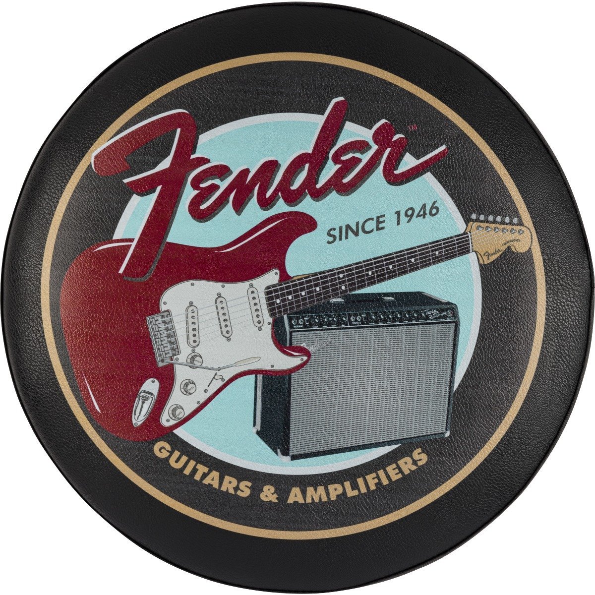 Fender Guitars & Amps Pick Pouch Barstool Black/Black 30