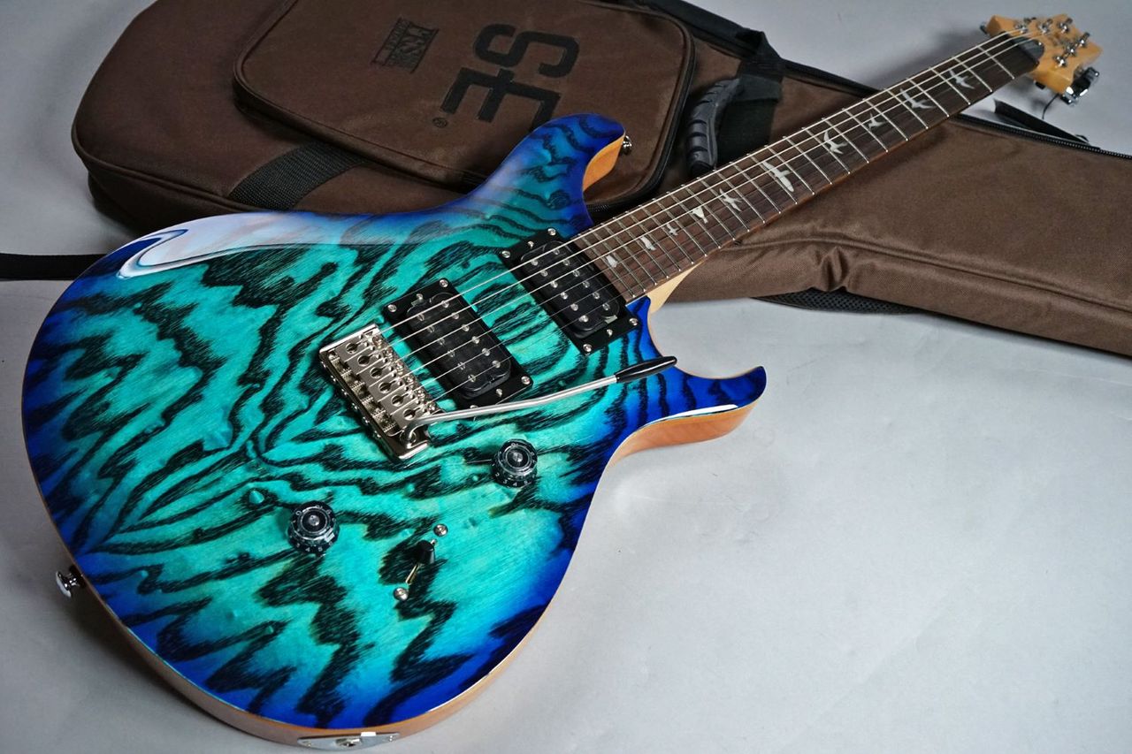 【4/26迄特価】PRS SE CUSTOM24 艶青【美品】 PRS 40th Anniversary Custom 24-08 Semi-Hollow Electric