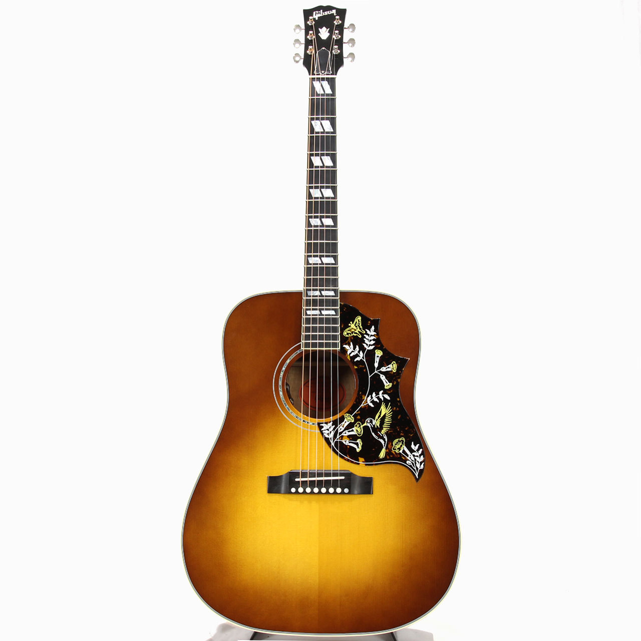 Gibson Custom Shop Hummingbird Koa Carpathian Spruce -Honey burst