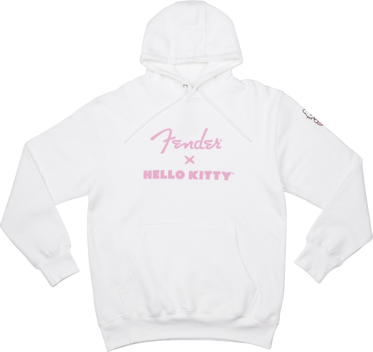 Fender Fender x Hello Kitty White Sleeve Logo Hoodie, S