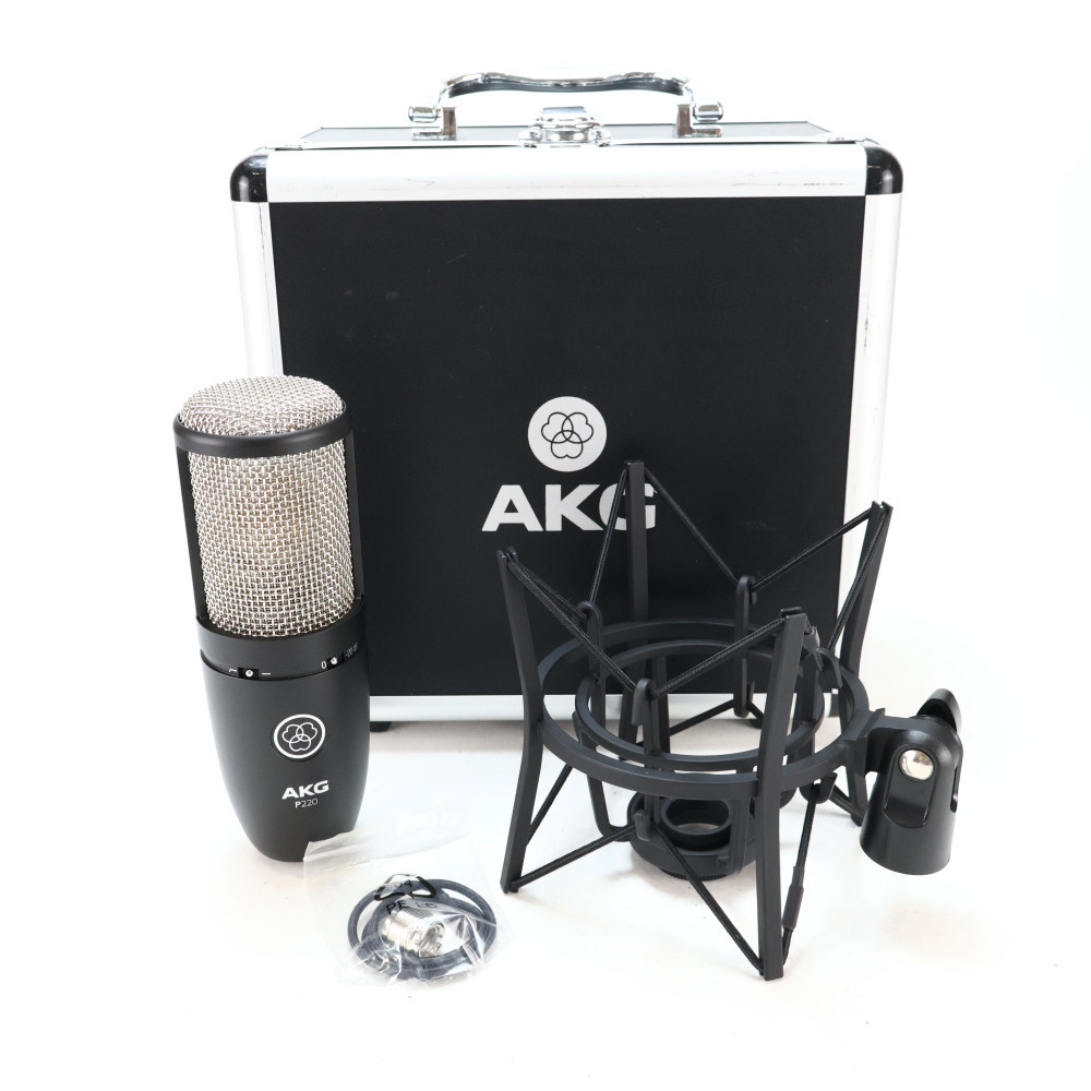AKG P220 コンデンサーマイク セット　一回のみ使用　超美品！ AKG 【中古】 マイク AKG P220 Project Studio Line コンデンサー