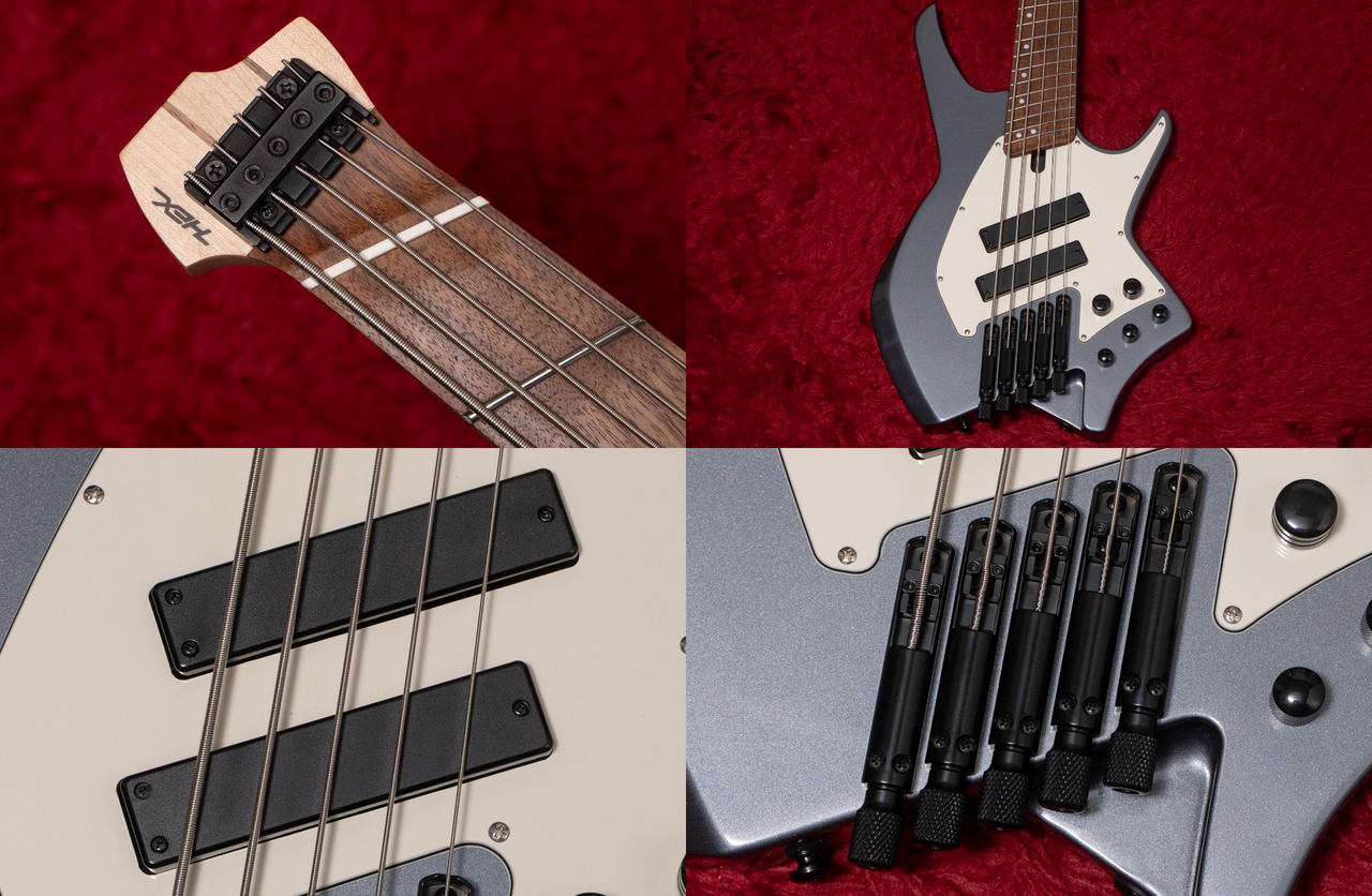 HEX NB-505 ガンメタルグレー　5弦ベース new】HEX Guitars / NB505 Gunmetal Gray - Geek IN Box