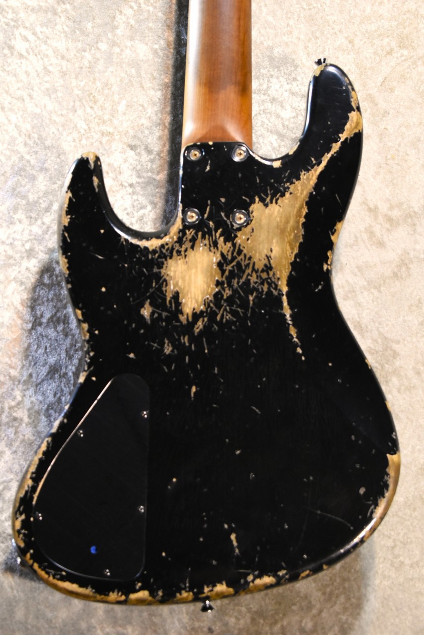 Xotic XJ-1T 5st Heavy Aged-Alder Body -Black/MH Roasted Maple/Rose