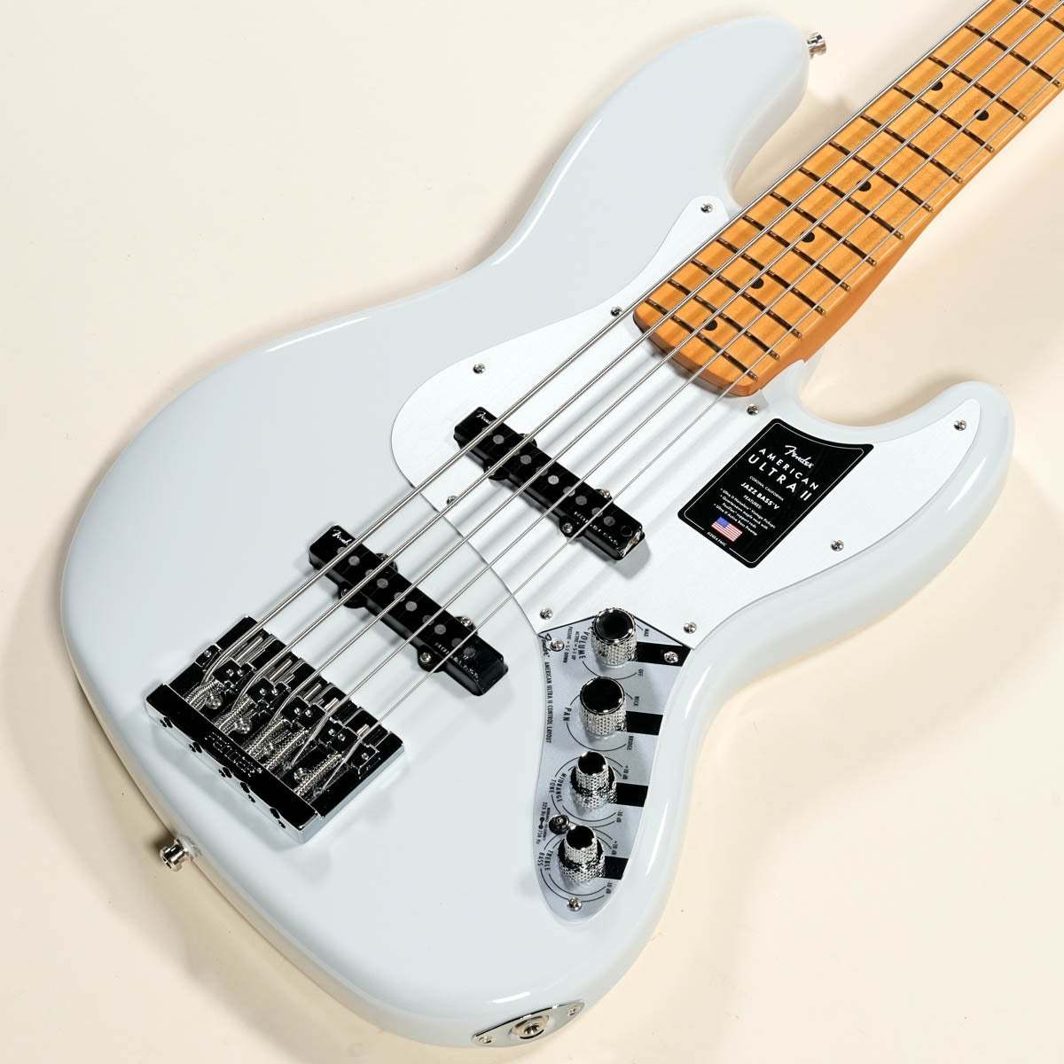Fender American Ultra II Jazz Bass V Maple Fingerboard Avalanche