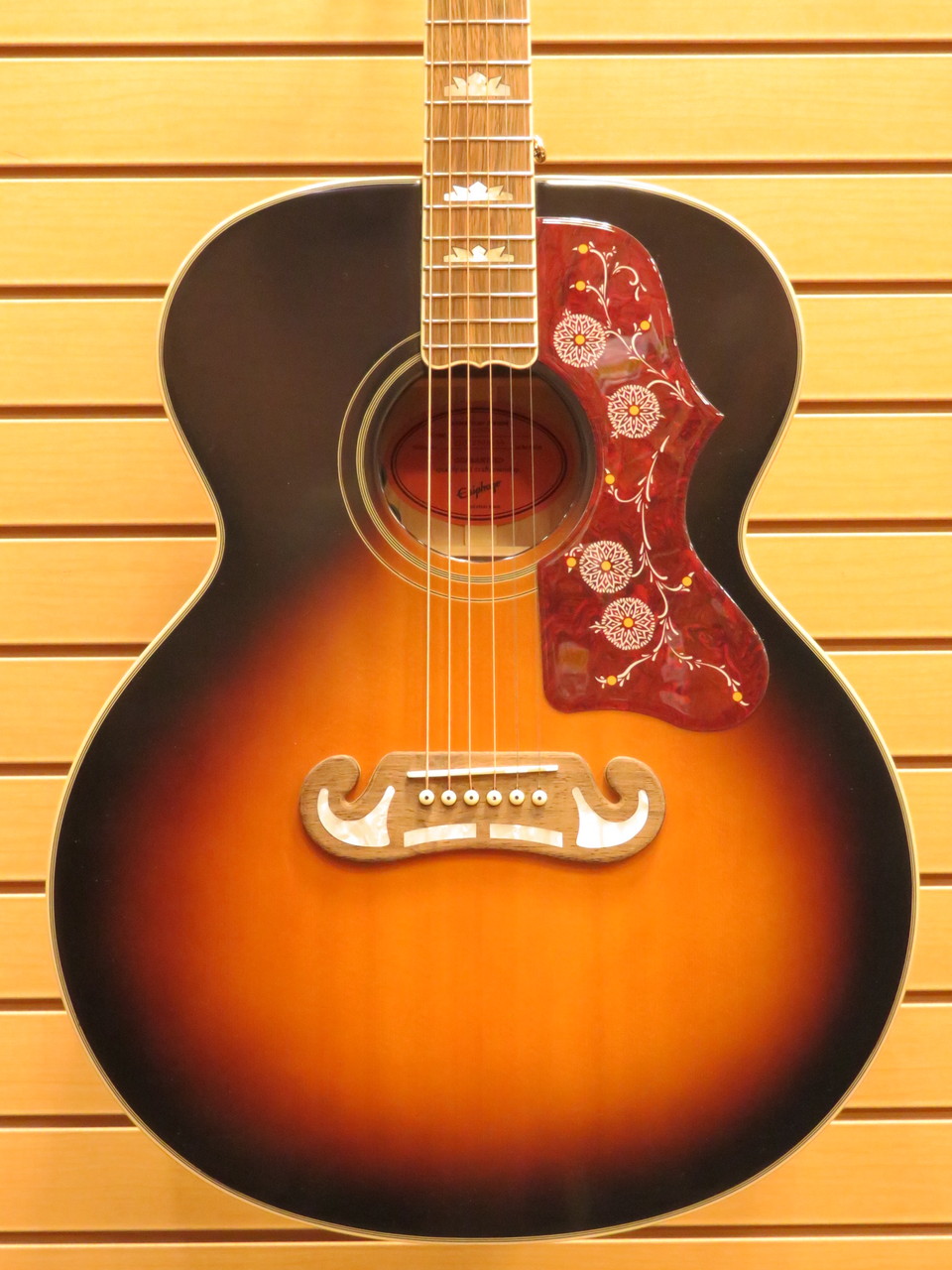 Epiphone J-200 Aged Vintage Sunburst Gloss【オール単板