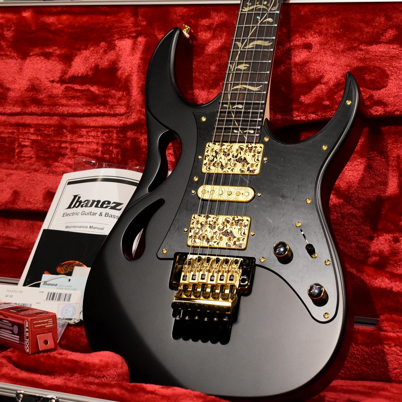Ibanez PIA3761 Steve Vai Signature Onyx Black #F2625191【3.68kg