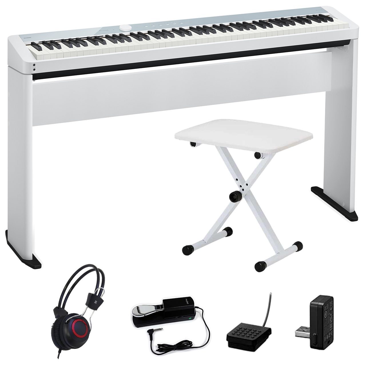 Casio PX-S1100 ホワイト　純正スタンド付き Casio ［台数限定生産］ 電子ピアノ PX-S1100 CB Calm Blue 純正