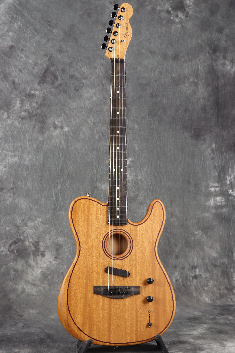 Fender American Acoustasonic Telecaster All-Mahogany Ebony