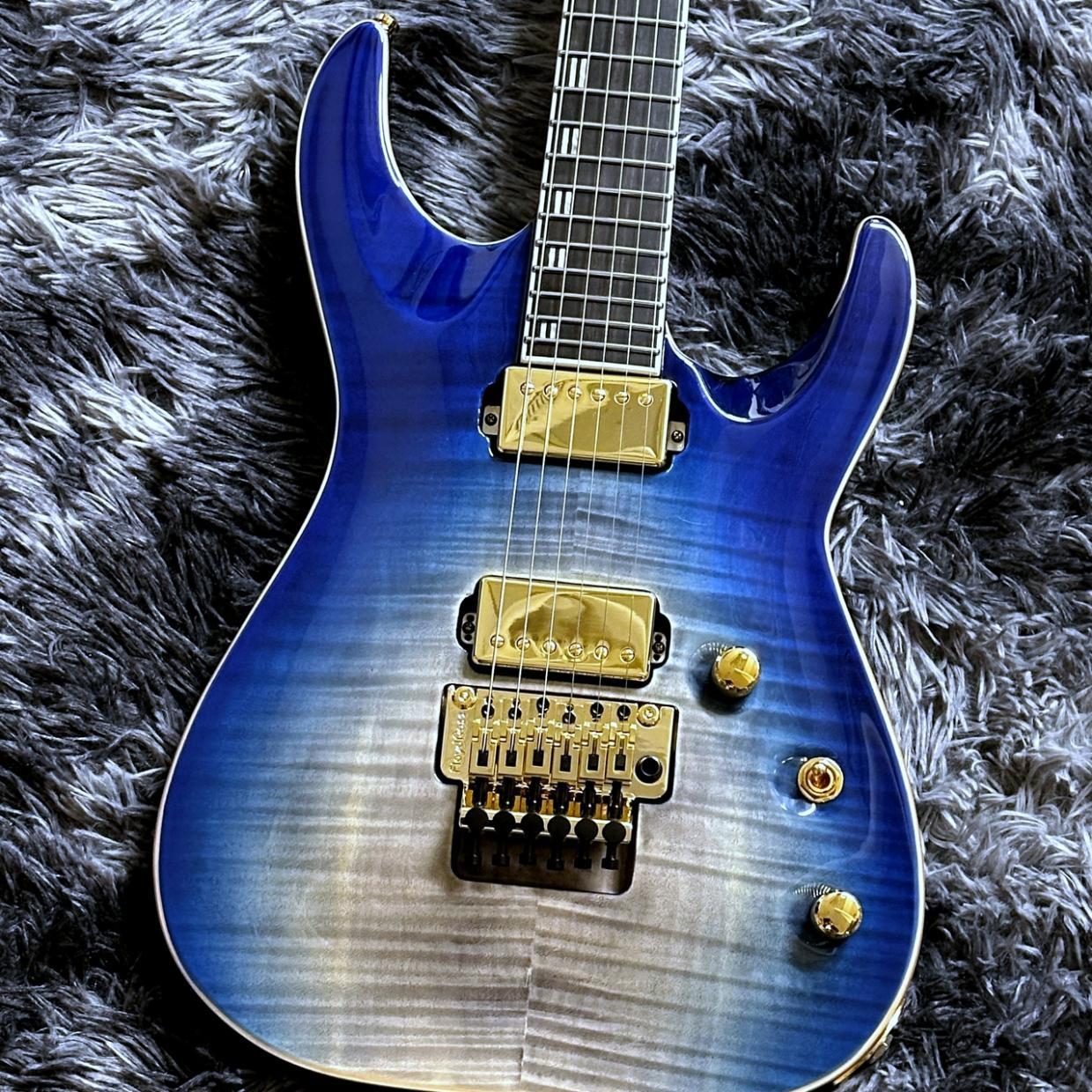 EDWARDS E-HORIZON-CTM 50TH Black Aqua Burst C -ESP 50th