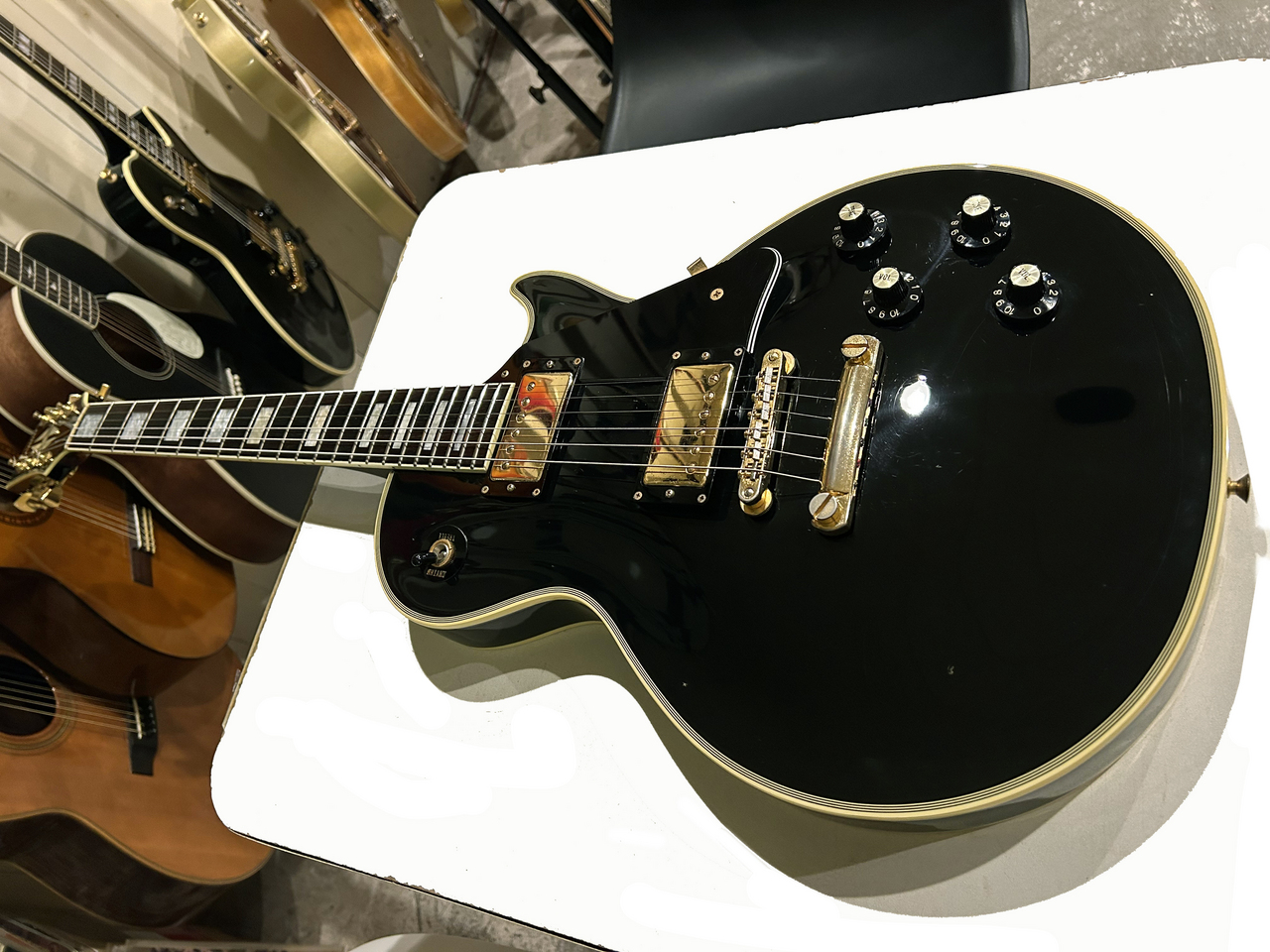 Greco EGC-550 Black レスポールカスタム1992年製 Greco 1992年製 EGC-550 Les Paul Custom Type - Teenarama