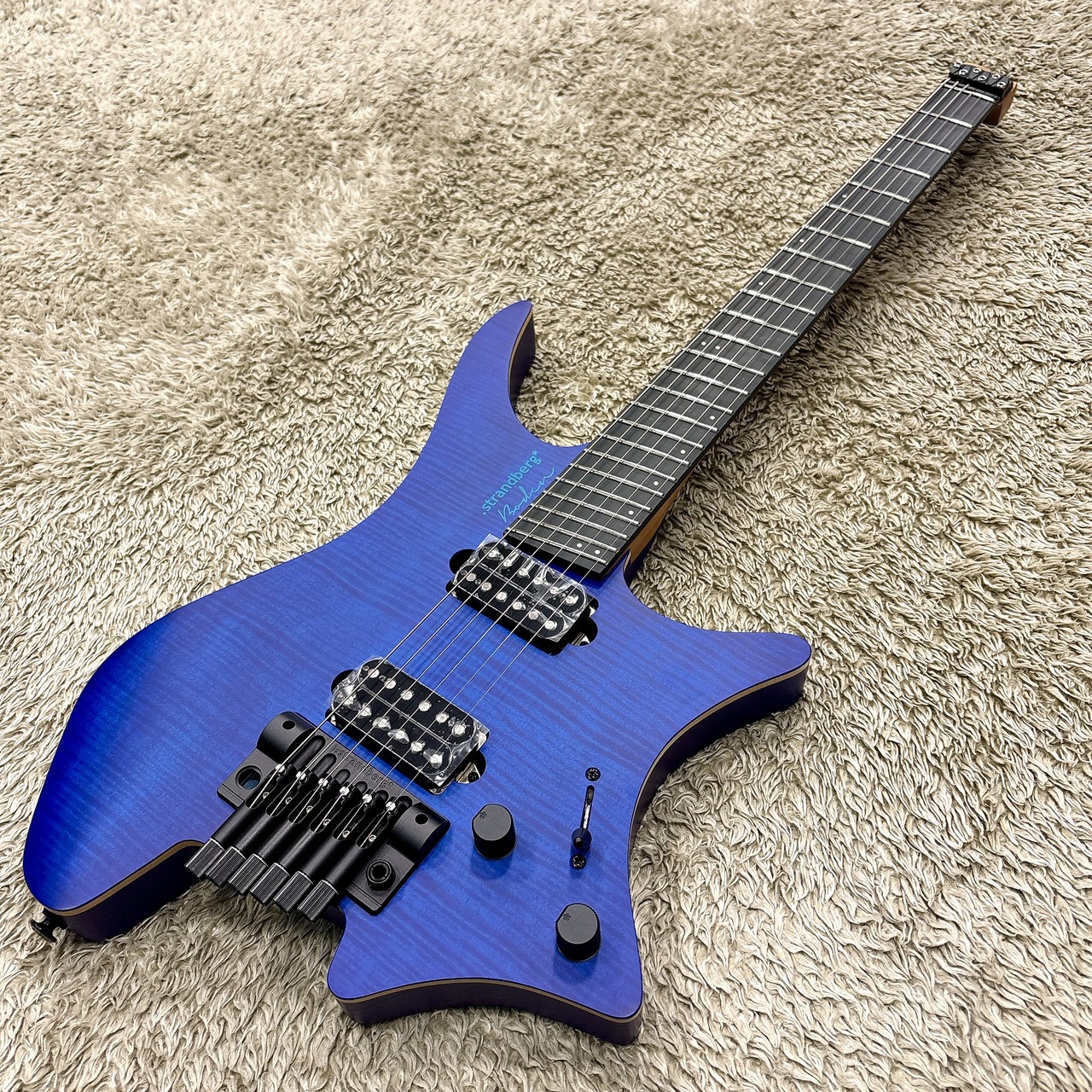 strandberg エレキギター ブルー/ナチュラル Amazon | Strandberg Boden Standard 7 Flame Blue 7弦エレキ