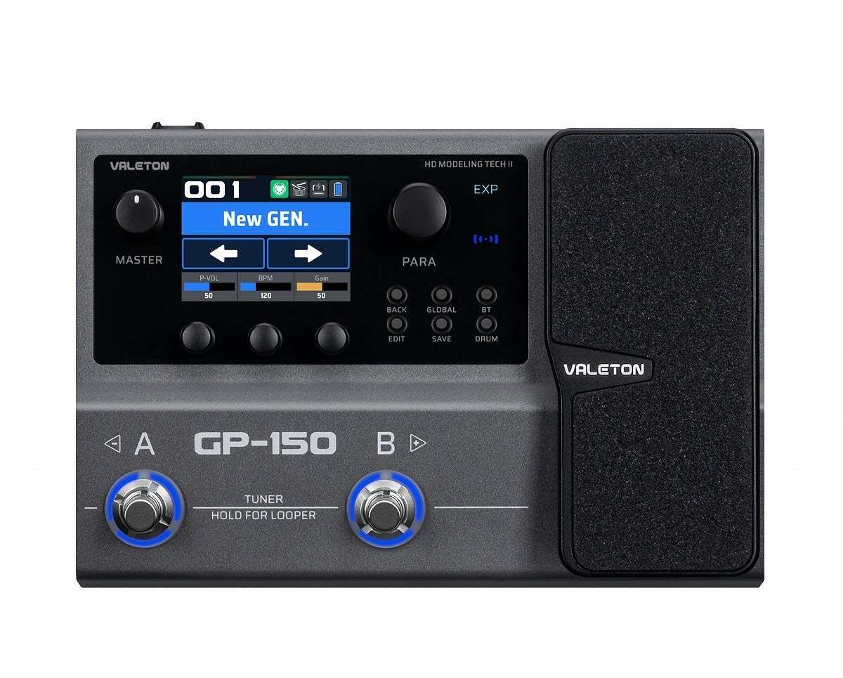 VALETON GP-150 멀티 이펙트 프로세서 ［충전식 배터리 탑재］ 베이튼 【국내 정규품】【신주쿠점】
