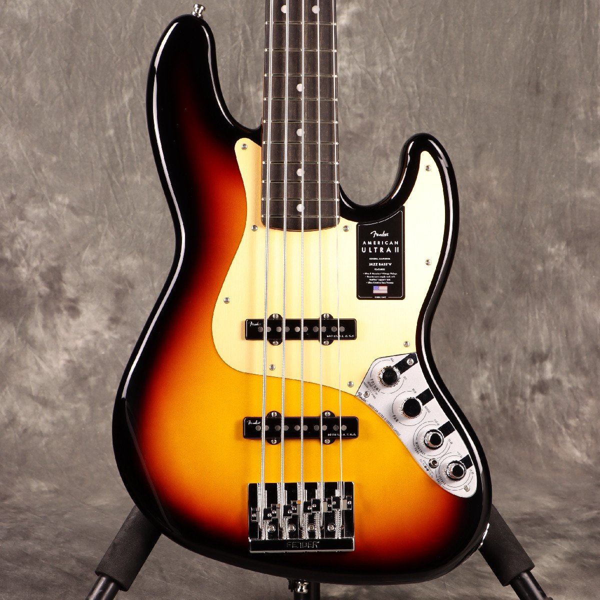 Fender American Ultra II Jazz Bass V Ebony Fingerboard