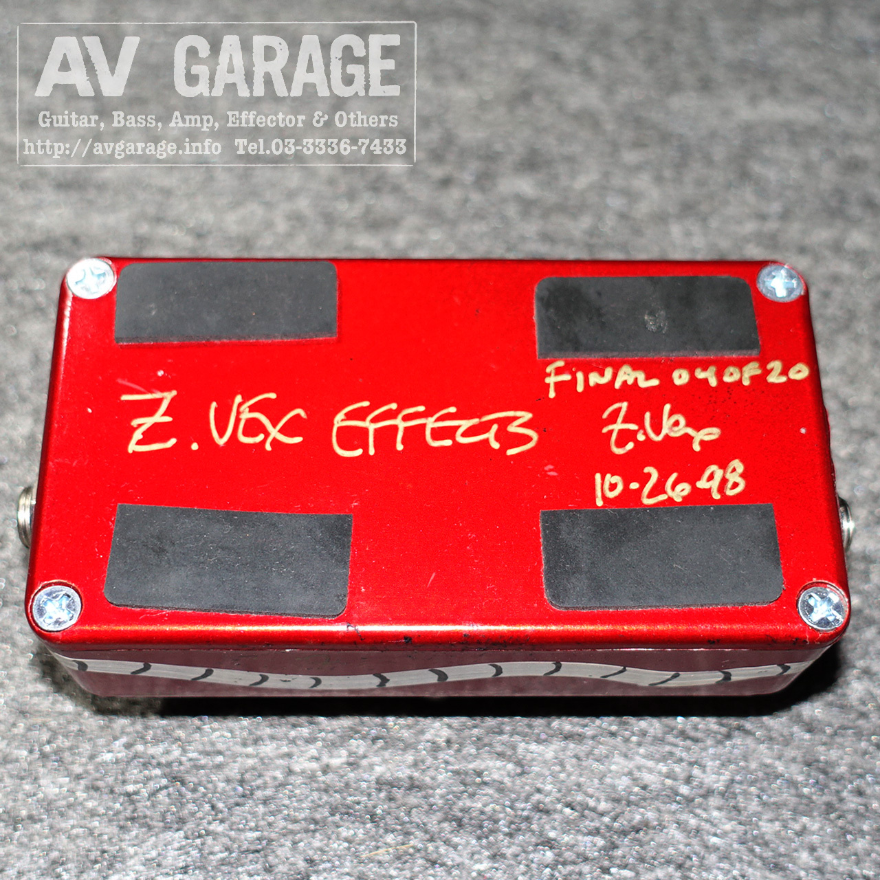 Z.Vex Octane 2 Octave Fuzz 1998年 Final Edition FINAL 04 of 20(20