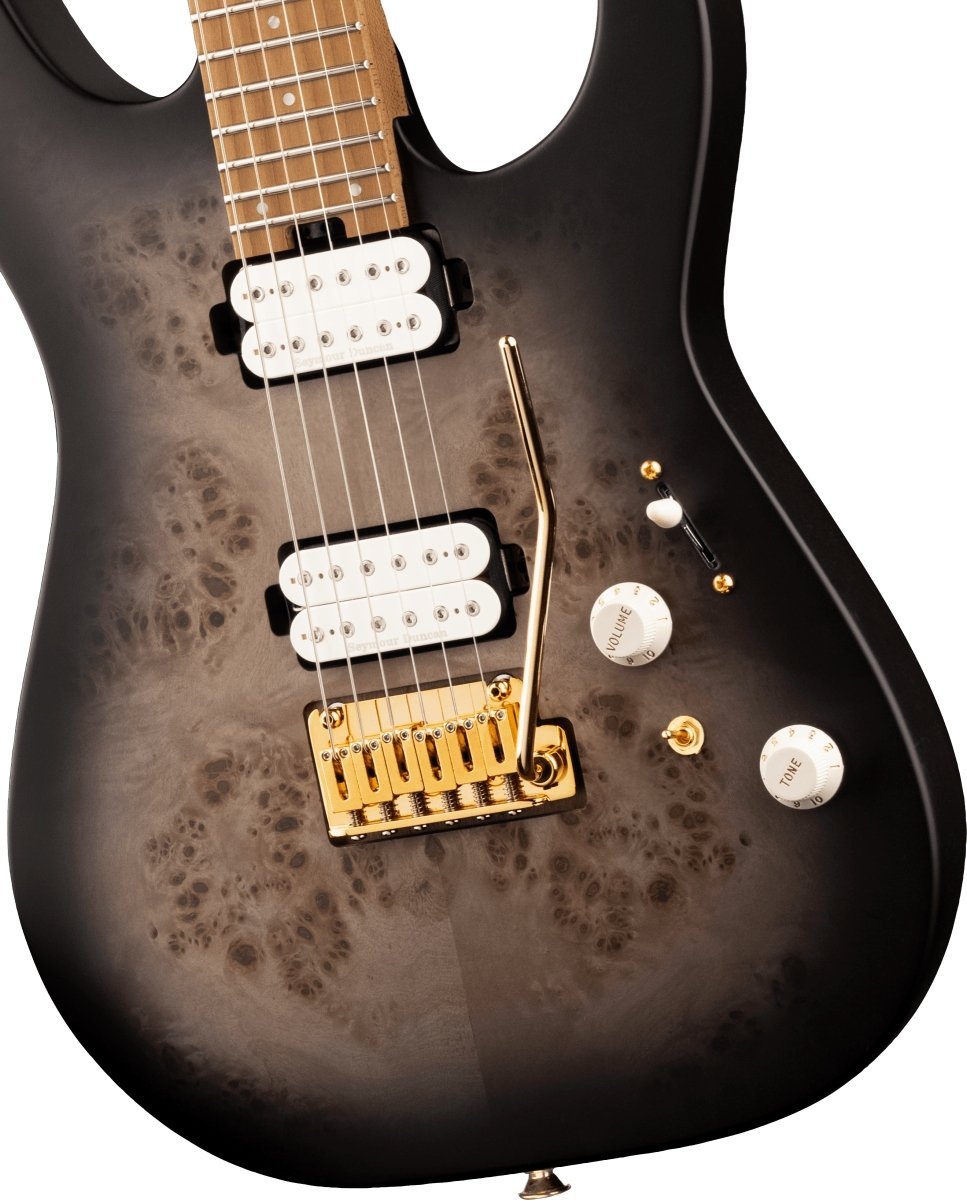 Charvel Pro-Mod DK24 HH 2PT CM Poplar Burl Caramelized Maple