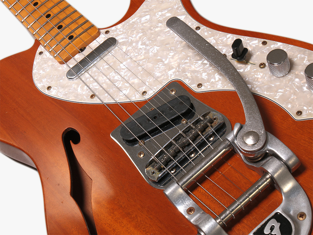 ギター Fender Telecaster Thinline bigsby b5 Fender Custom Shop 1968 Telecaster Thinline Bigsby
