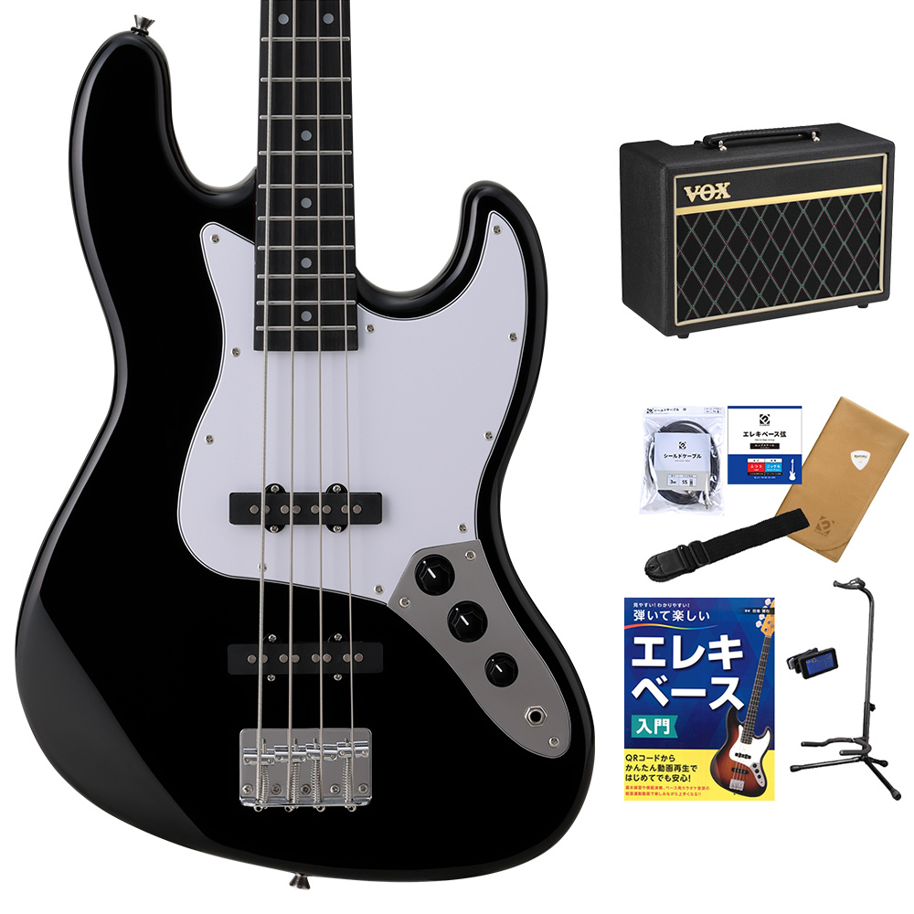 BUSKER'S BJB-Standard BLK ベース初心者セットVOXアンプ付
