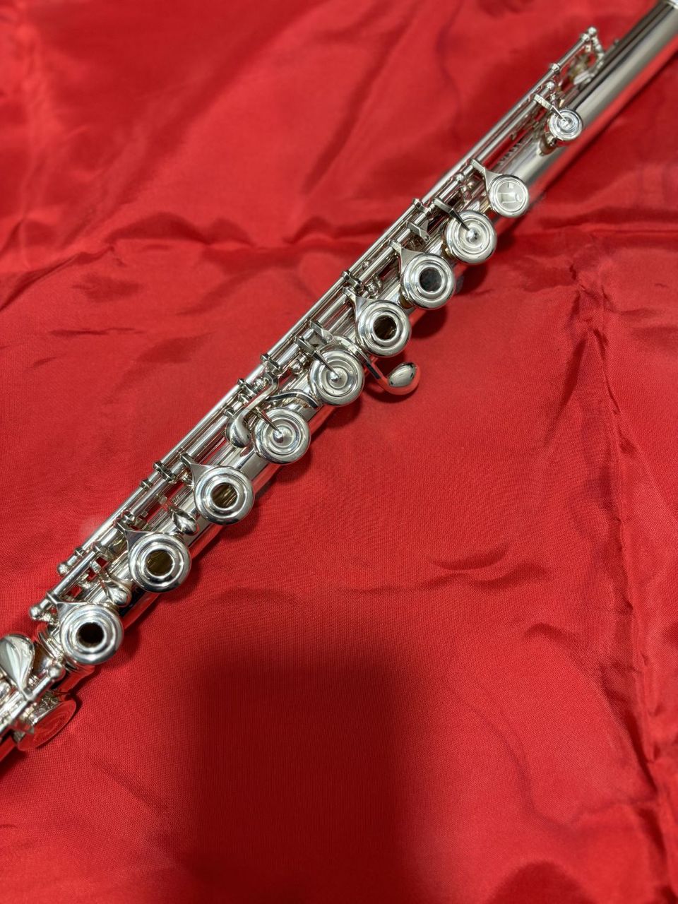 Pearl F-MD925/RE フルート 総銀製 C足部管 ドローン インライン